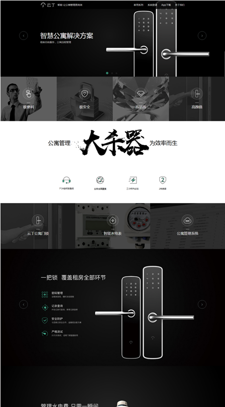 市网络科技有限公司是专业做网站定制开发，可以根据客户的需求来针对性的做策划和建议，各个行业网站建设都有涉及；那么今天根据网络公司对智能锁行业网站建设，给出自己的见解